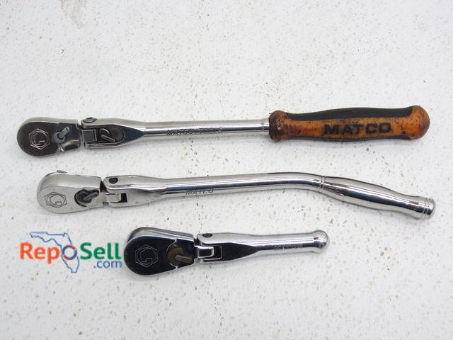 Lot 31-1163 - (3) Matco Ratchets 3/8"