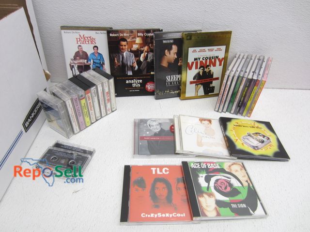 Lot 31-5313 - Approx (50) CD's, (11) Cassettes, (4) DVD's