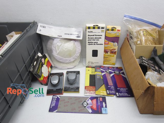 Lot 31-1376 - Sanding Accessories: Sand Paper, Hook &amp; Loop Discs, Hand Sanders, etc.