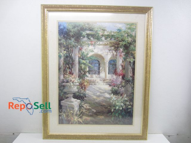 Lot 31-1227 - Framed Art - Signed, 33.5"x 41.5"
