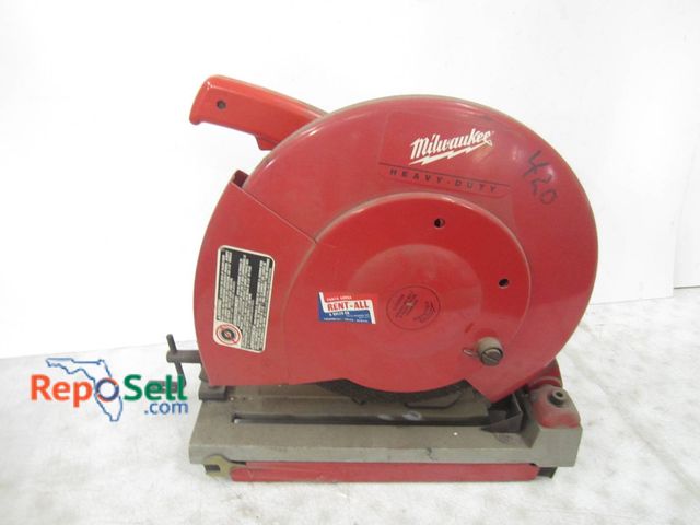 Lot 31-1274 - Milwaukee Heavy Duty 14-Inch (355 mm) Abrasive Cut-Off Machine. Includes Cast Metal Base, Power Cord...