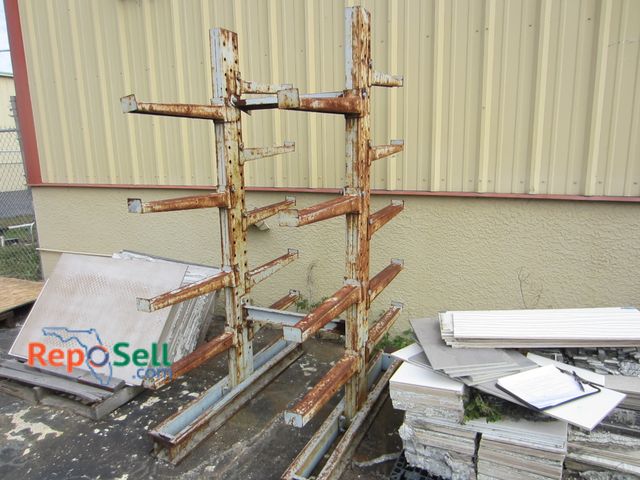 Lot 31-8356 - Large Metal Rack With (9) Shelves 38"Wx56"Dx84.5"H