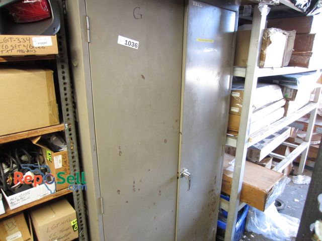 Lot 31-1036 - Metal Storage Cabinet With Hinged Doors, Approx. 36"W X 72"H, No Contents Included
