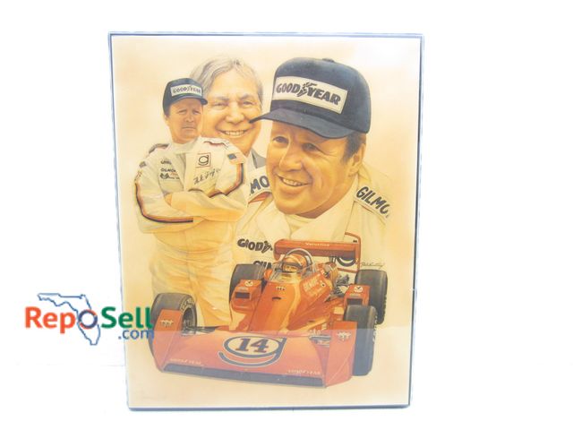 Lot 31-6342 - AJ Foyt Art by Rich Ernsting 20.5" x 16