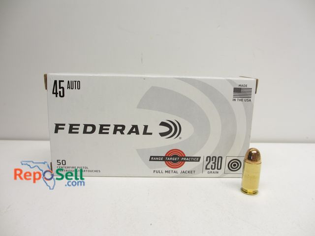 Lot 31-7169 - (50) Rnds Federal 45 Auto 230gr Ammo