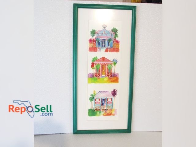 Lot 31-1297 - Island Houses by Stephanie Pollock, 11"x23" (#54)