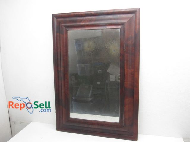 Lot 31-6499 - Vintage or Antique Framed Hanging Wall Mirror - 25"x36"