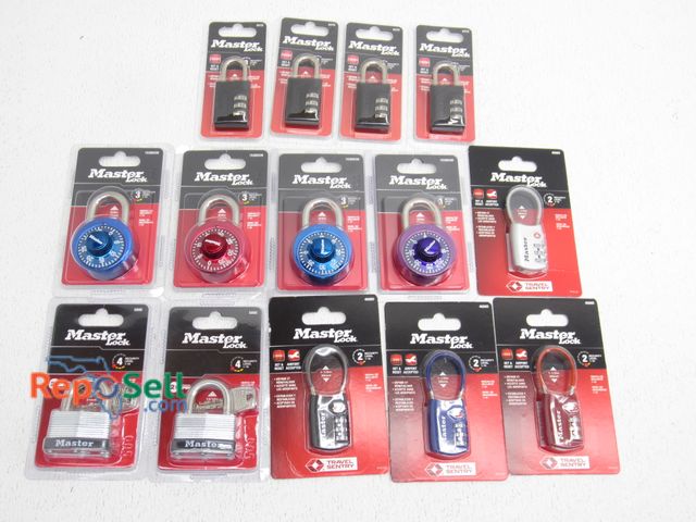 Lot 31-2075 - (14) New Master Locks: 500D, 4688D, 1530DCM etc