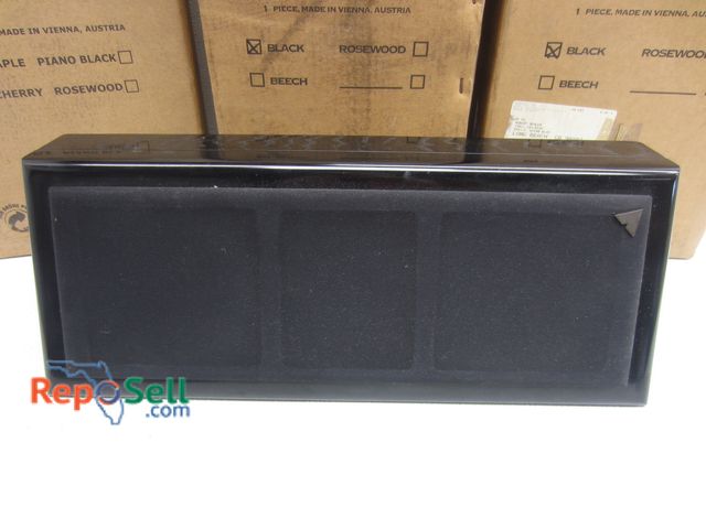 Lot 31-3312 - (3) Vienna Acoustics Waltz Speakers - All Appear New: 2-Black, 1-Grand/Cherry - 19"x4"x7"H