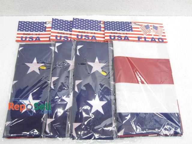 Lot 31-1335 - (4) Old Glory American US Flags, 3'x5'