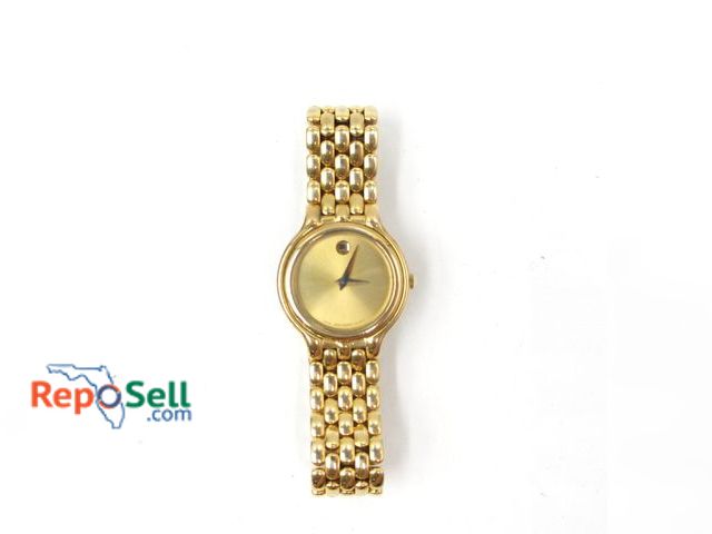 Lot 31-9513 - Ladies Movado Museum Watch with Box - New Battery - Consignor states Authentic