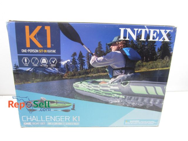 Lot 31-3501 - Intex Challenger K1 Kayak Inflatable for 1 Person - 9' x 2' - Consignor states never used