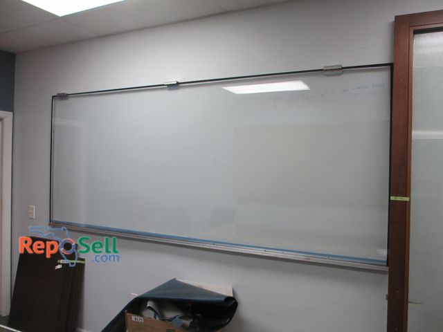 Lot 31-8178 - Extra Large Glass Dry Erase Board 121" x 50" - Buyer must remove from wall