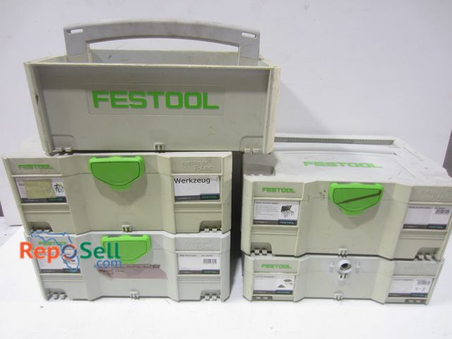 Lot 31-8115 - (5) Festool Containers and Misc Supplies