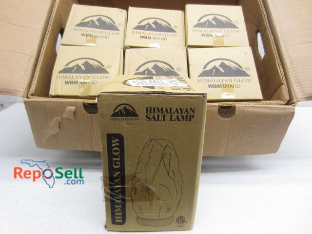 Lot 31-1216 - (7) WBM Brand Himalayan Glow Salt Lamps - All New