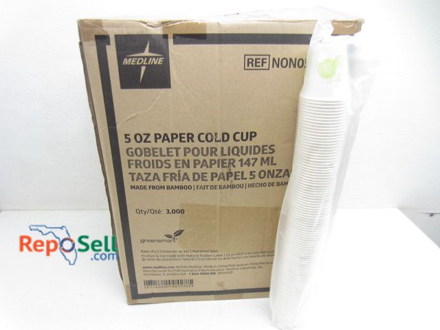 Lot 31-9212 - (3000) Medline 5 oz paper cups #NDN05005