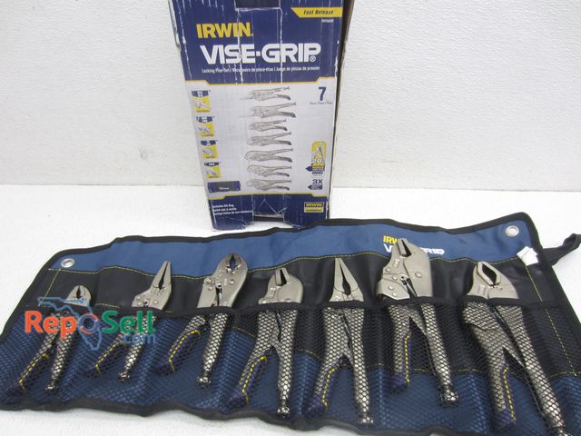 Lot 31-1211 - Irwin Vise Grip 7pc Locking Plier Set w/Carry Case