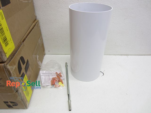 Lot 31-8183 - (6) Outdoor Progress Lighting 6" Ceiling Mount Cylinders, White, #P5741-30