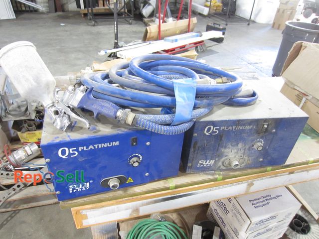 Lot 31-8237 - (2) Fuji Q5 Platinum Paint Sprayers with one gun. Both Power on