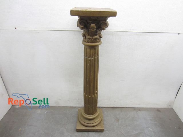 Lot 31-6537 - Antique or Vintage Heavy Stone/Concrete Column Pedestal