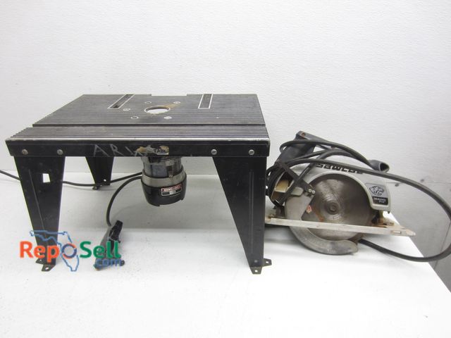 Lot 31-1191 - Craftsman Router Table, Sawcat Circular Saw (both power on)
