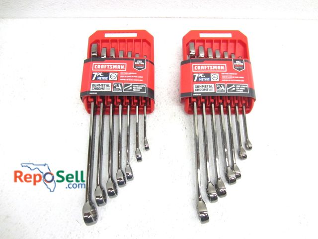 Lot 31-7140 - (2) New Craftsman 7pc Metric 12pt Wrench Sets #CMMT87011