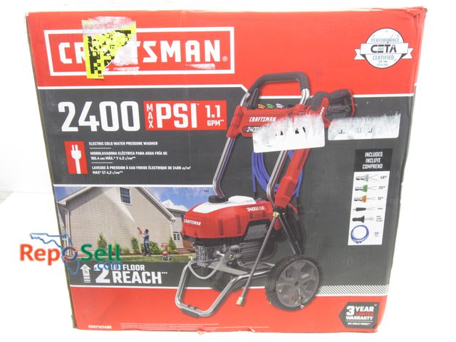 Lot 31-6238 - New Craftsman Electric Pressure Washer 2400 PSI, 1.1 GPM #CMEPW2400