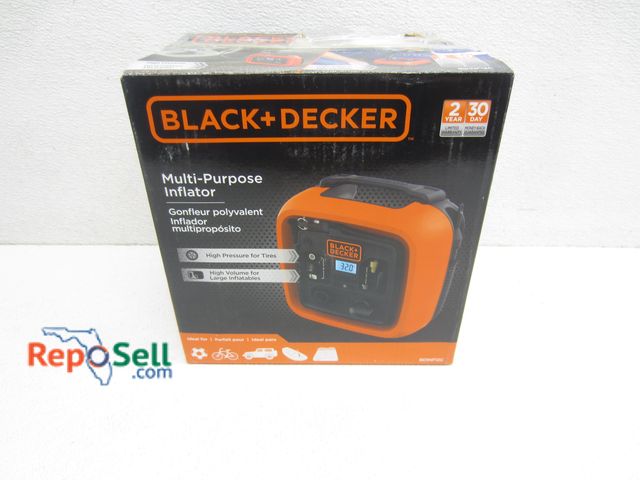 Lot 31-3091 - Black &amp; Decker Multi-Purpose High Pressure/Volume Inflator - Some Box Damage, #BDIN12C