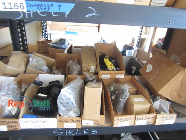 Lot 31-1167 - Contents Of Shelf ( Pick up Wed) : Golf Cart Parts Including Seat Belts, Epic Buckle, Key Switches, ...