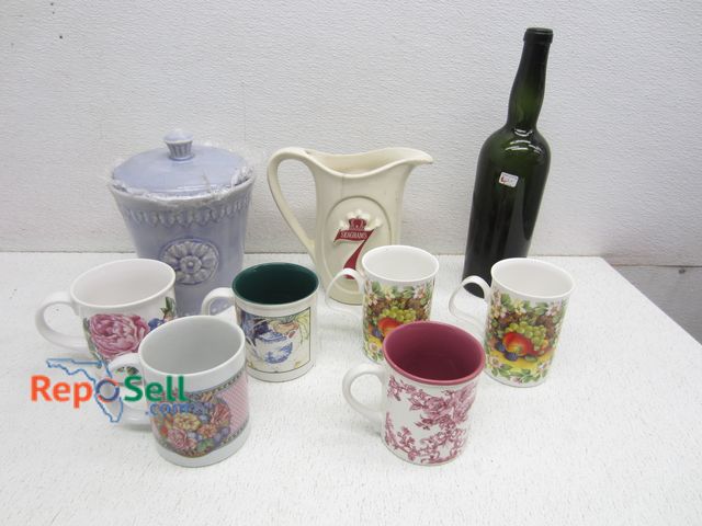 Lot 31-6108 - Lot Of Vases, Pitcher, Coffee Mugs etc