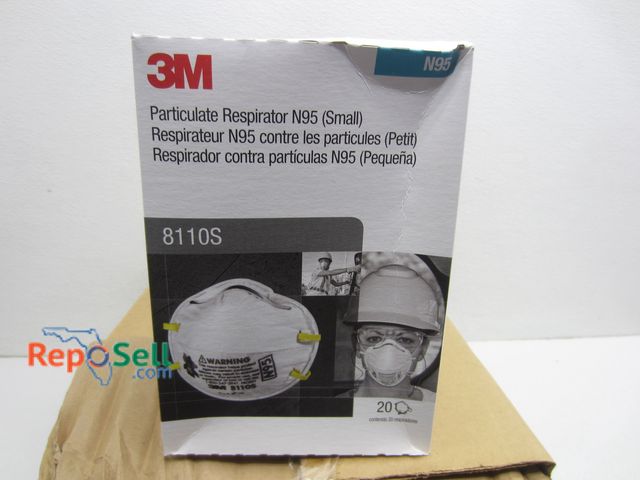 Lot 31-6043 - (160) 3M N95 Masks #8110S - (1) Case Expires 8/2026
