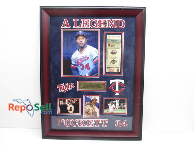 Lot 31-7107 - Kirby Puckett #34 Framed Art, 22x28.5"