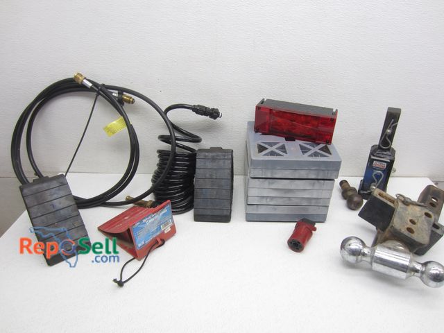 Lot 31-2408 - RV Accessories: Wheel Blocks, Level Blocks, Tow Hitches &amp; Receivers, Air Hose, etc.