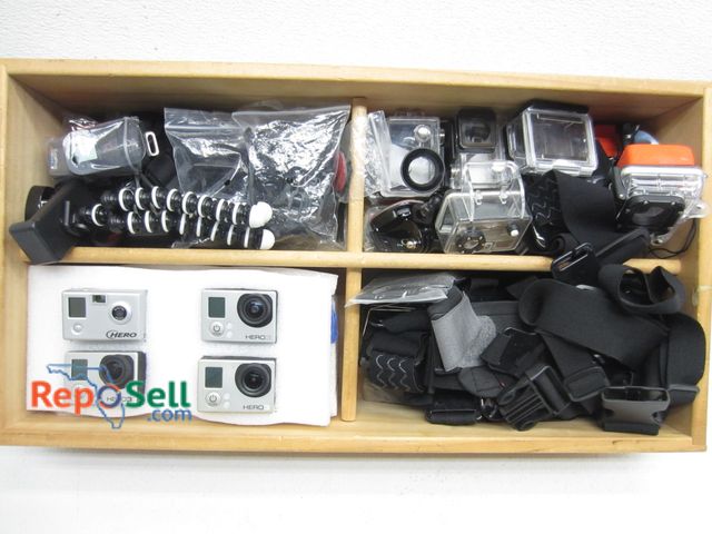 Lot 31-9087 - Lot of Go Pros &amp; Accessories - Preowned, Untested