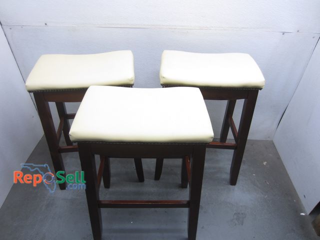Lot 31-9149 - (3) Wood Stools 29"H