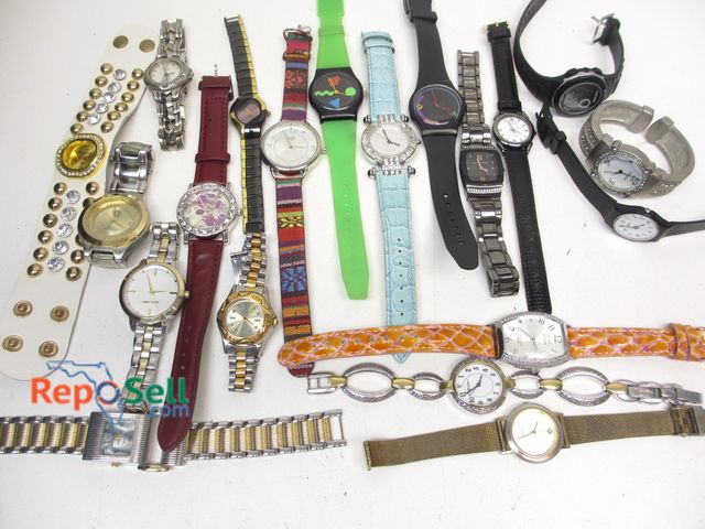 Lot 31-6014 - (20) Ladies' Watches, all running: Swatch, Brighton, Skagen, Mickey, Anne Klein, etc.