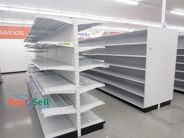 Lot 31-3023 - (2) Retail Shelving, 20' Double Sided, No End Caps. 25" Deep Shelves. Buyer Must Disassemble &amp; R...