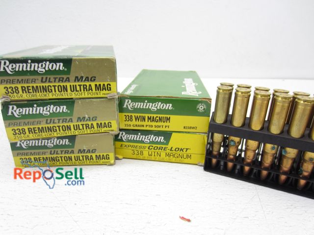 Lot 31-5254 - 91rds of .338 Winchester Magnum