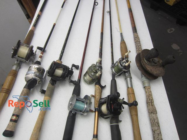 Lot 31-9055 - (8) Fishing Rods And Reels, Some Vintage: Penn, Shakespeare, Abu Garcia etc
