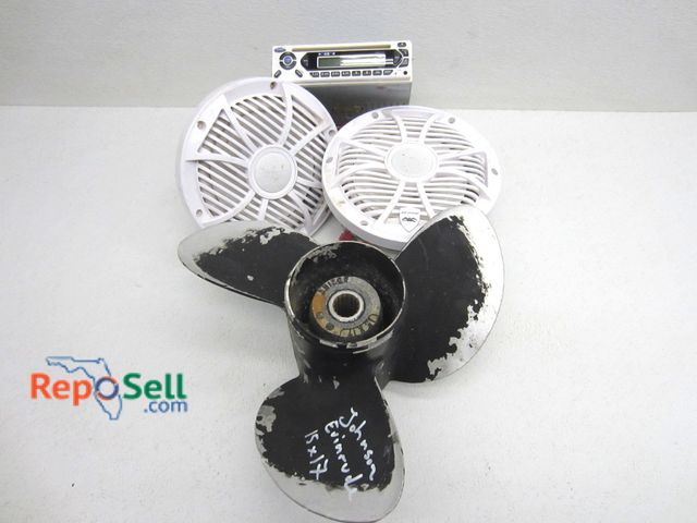 Lot 31-9553 - Marine Lot: Jensen Radio, (2) Wet Sounds Speakers And Prop