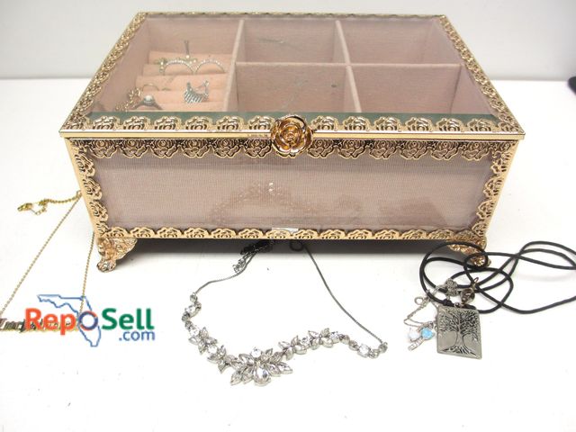 Lot 31-9049 - Jewelry Box and Costume Jewelry