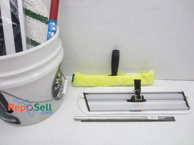 Lot 31-5585 - Cleaning Supplies: Mop Heads, (2) Mop Frames, etc.