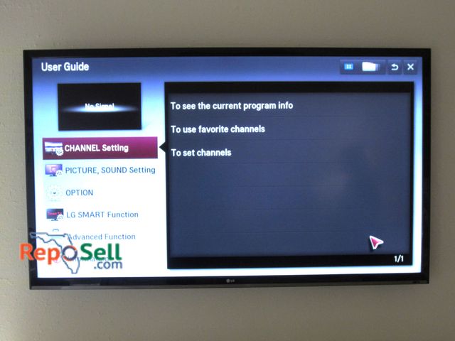 Lot 31-1222 - LED LCD LG 60" TV w/Apple TV, Wall Mount Included - Buyer Must Remove, Powers On