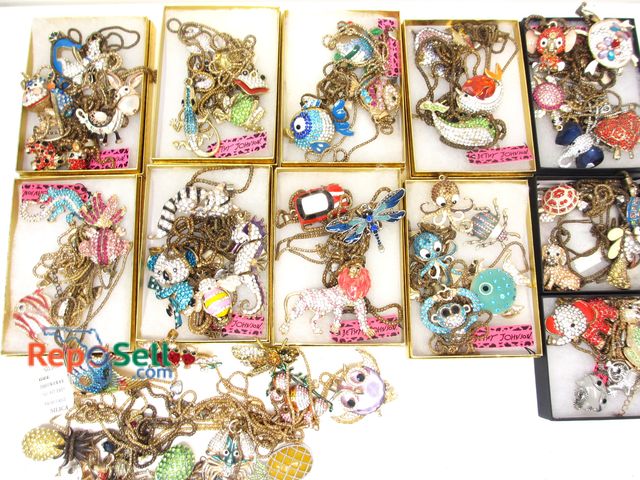 Lot 31-6017 - Betsey Johnson Jewelry Lot: (50) Necklaces, etc. and (11) Gift Boxes