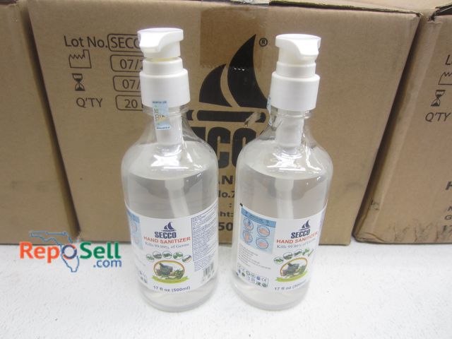 Lot 31-6515 - 3 Cases of SECOO Hand Sanitizer - (59) Total