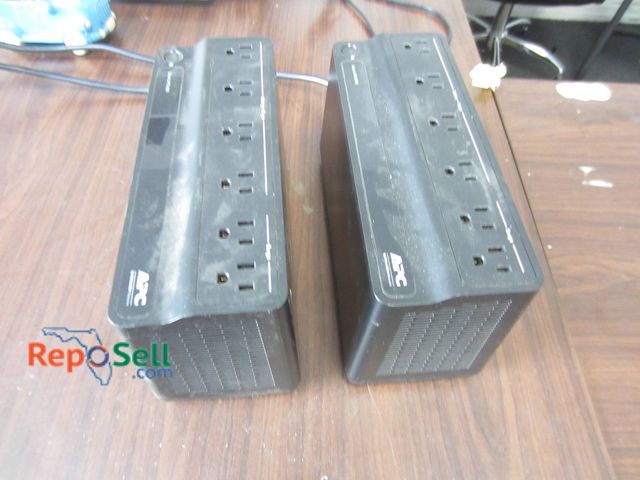 Lot 31-1303 - 2 APC Back-UPS 450 BN450M Battery Backup Units, 120V, 255W (blinking red light)