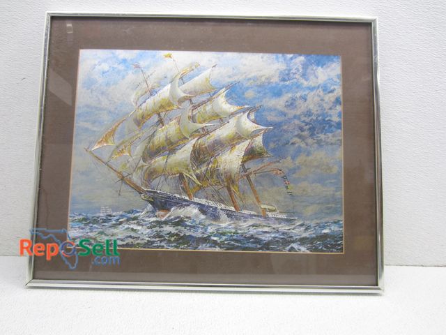 Lot 31-5031 - Framed Metallic Art 20"x16"