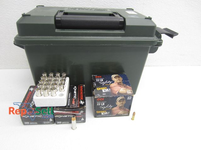 Lot 31-9096 - (40) Rds 38 Special, Approx (200) Rds Mini Mag 22LR, Ammo Can Included