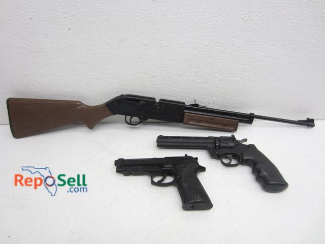 Lot 31-5177 - (1) 760 Pumpmaster BB Gun &amp; (2) Airsoft Guns: Elite II &amp; Crossman 357