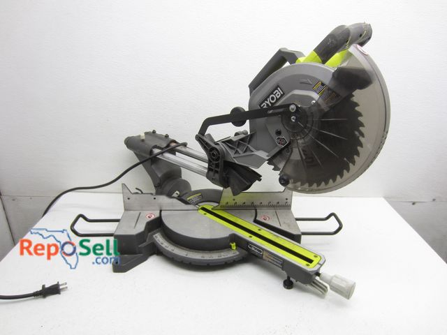 Lot 31-3422 - Ryobi 10" Slide Miter Saw #TSS103 - Power On